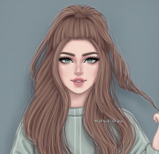 صور بنات رسومات - بنوته عسل في اجمل رسمه 2747