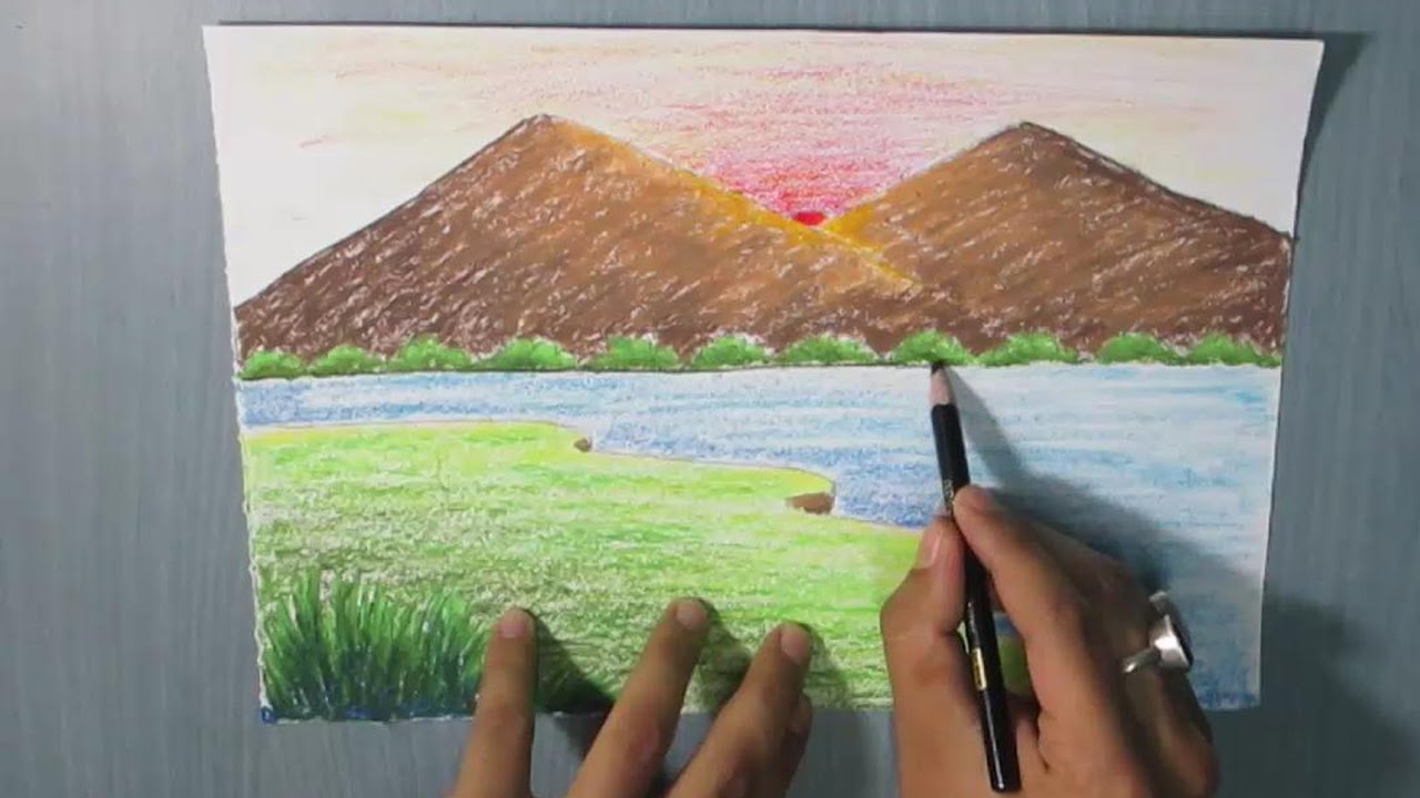 رسم منظر طبيعي باليد - اجمل مناظر طبيعيه 850 7