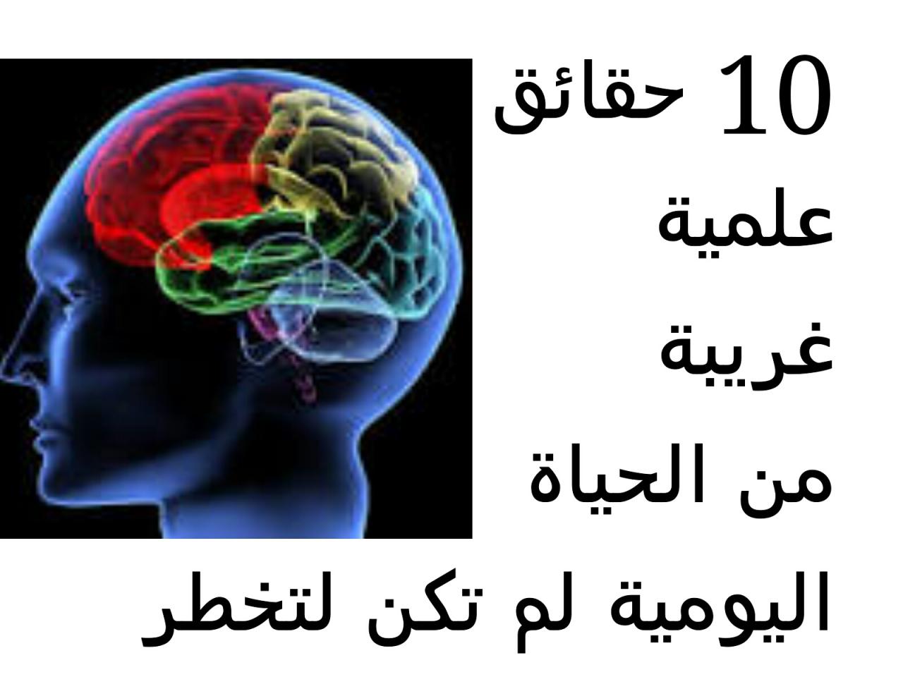 حقائق علمية- أغرب الحقائق العلمية عن جسم الانسان 2904 1