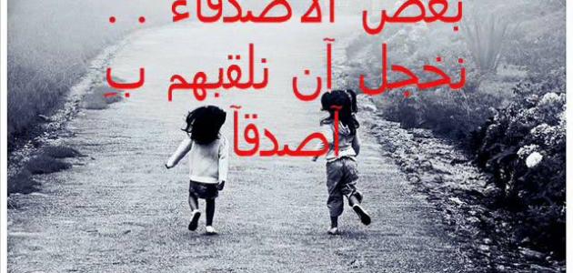 شعر عن الصديق الوفي , ما اروع الصداقه البريئه