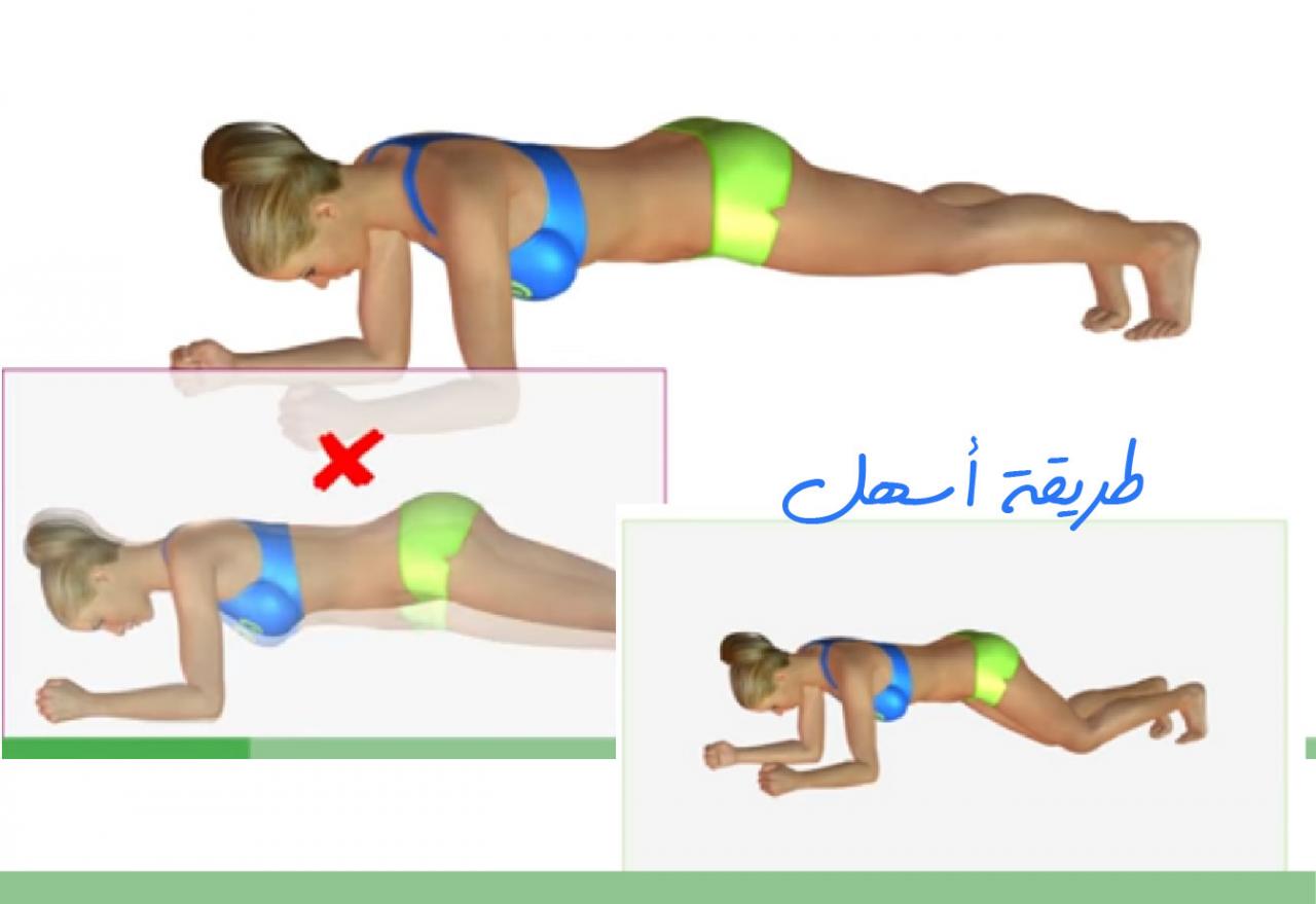 تمارين لازالة الكرش - الكثير من التمرينات المفيده لازاله الكرش